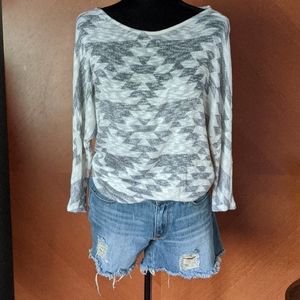 Light Geometric Sweater